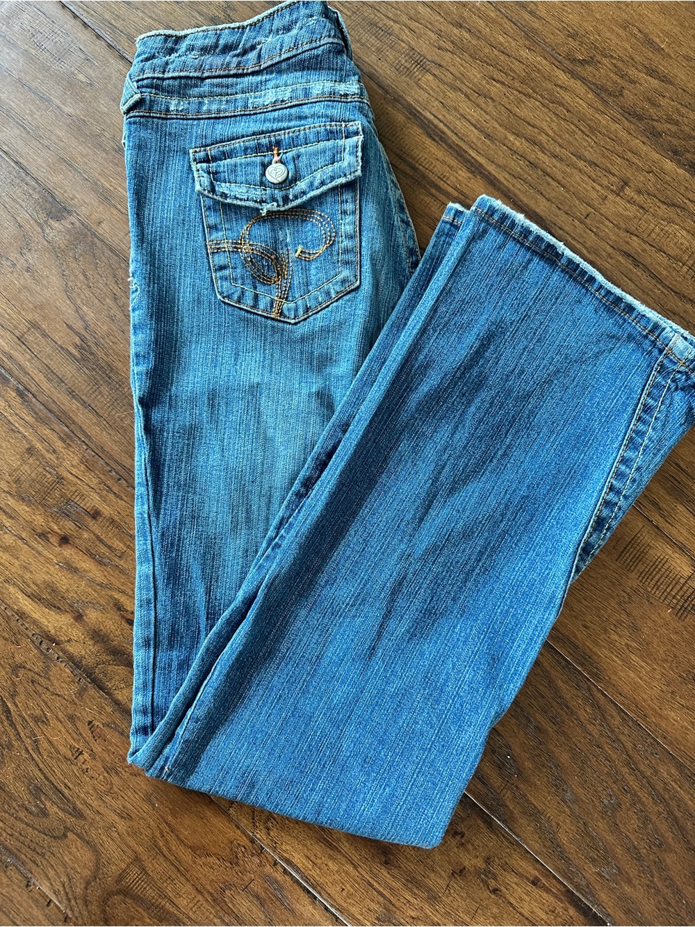 Quincy Jessica Simpson Twisted Low Rise Flare Size 5 Y2K